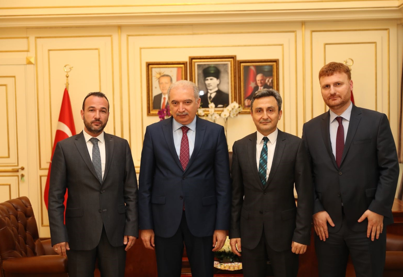 Türksat pays IBB Mayor, Mevlüt Uysal a visit